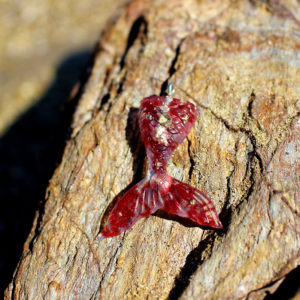 Pendentif "Nageoire corail" - bijoux galatée merveilles - pendentif de sirène - bijoux de sirène - bijoux coquillage - bijoux fantaisies - colliers de sirène